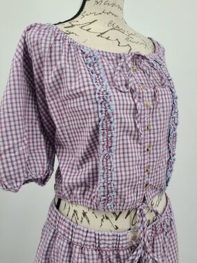 Anthropologie's LyreBird 100% Cotton Fall Pajama Set Size Large